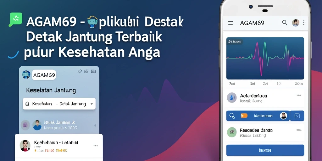 Tangkapan layar AGAM69 menunjukkan antarmuka aplikasi untuk memantau detak jantung.