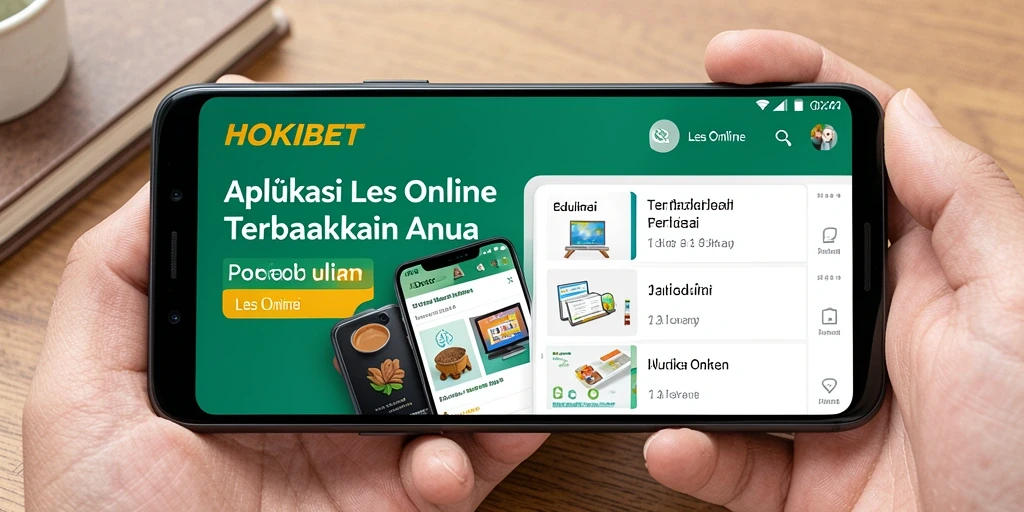Tampilan antarmuka HOKIBET yang sederhana dan edukatif untuk Les Online.