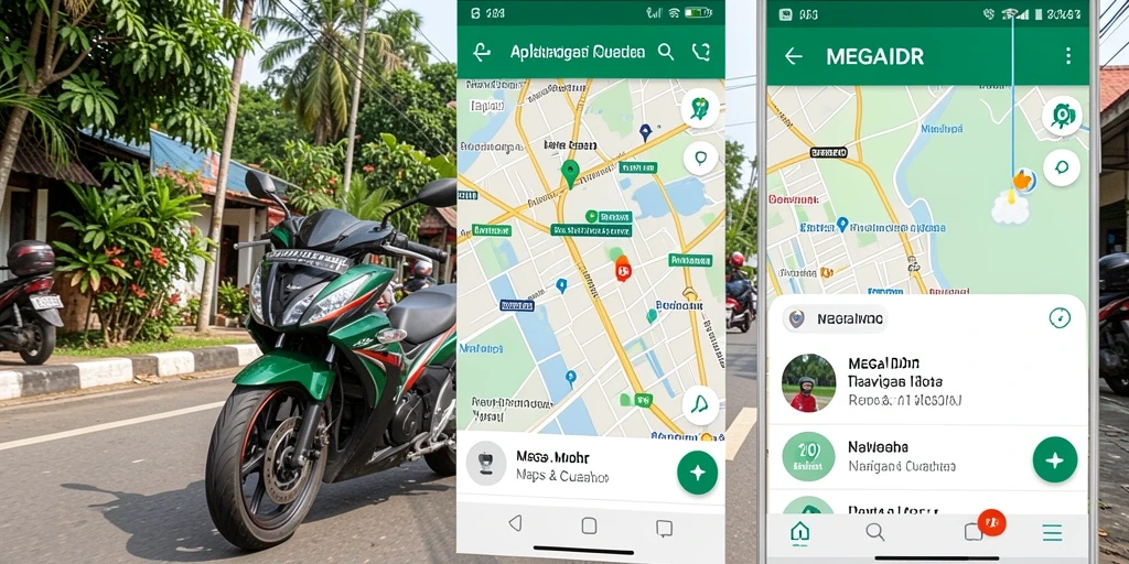 Tampilan antarmuka MEGAIDR dengan fitur Navigasi Motor yang lengkap.