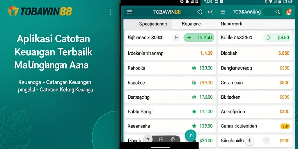 Antarmuka TOBAWIN88 menampilkan grafik laporan keuangan yang jelas dan informatif.